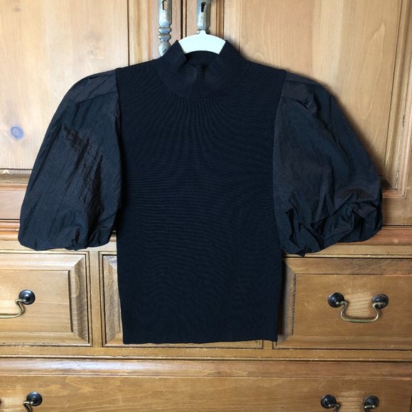 Zara Tops - Zara Black Top with Big Sleeves